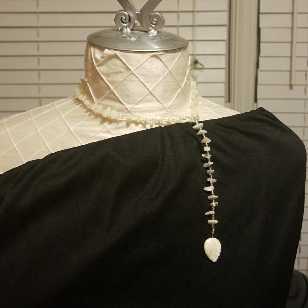 Vintage,  Carved White Necklace